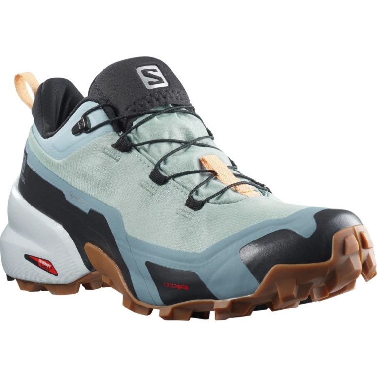 Tenis Senderismo Salomon Cross Hike GTX Mujer Verde Menta | MX SMCY942